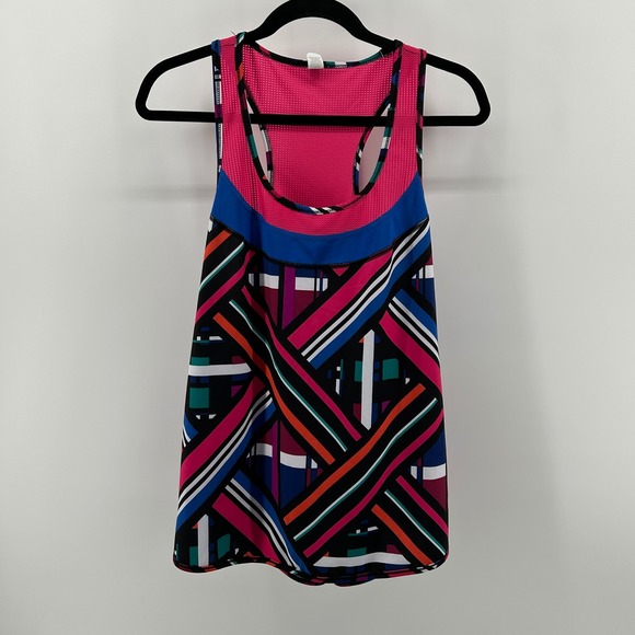 Fila Sport Tops - Fila Sport Racerback Tank Top Mesh Colorful L Activewear Sporty Athletic Retro